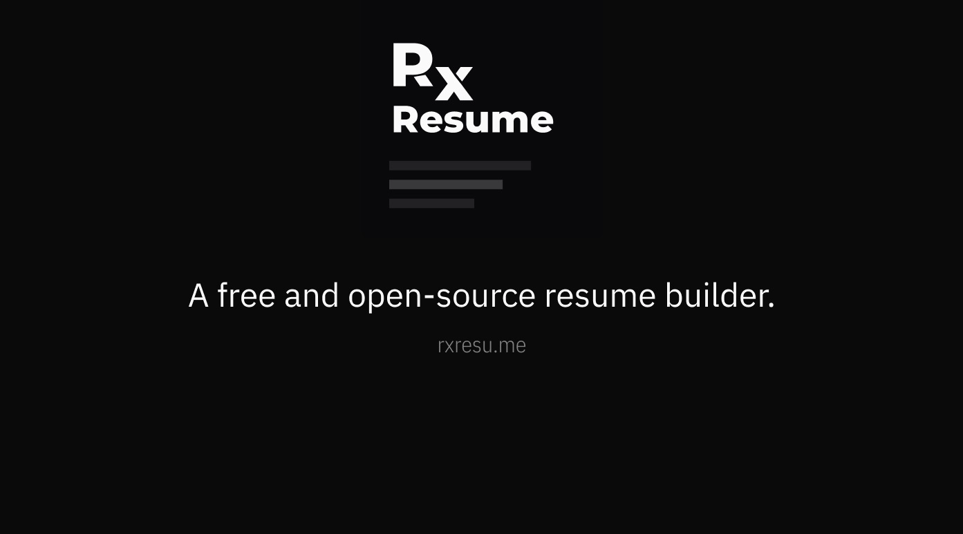 Reactive Resume - A free and open-source resume builder