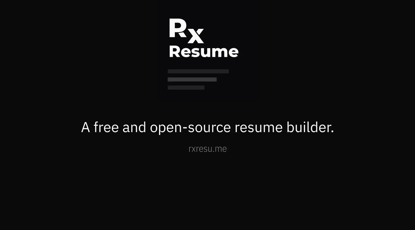Reactive Resume - A free and open-source resume builder